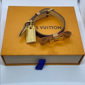 Louis Vuitton Dog Collar Monogram Baxter Ribbon
